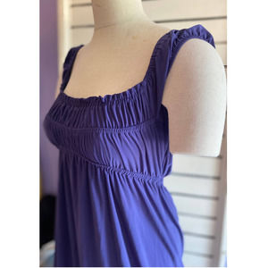 Kupcake women’s dress Small purple long maxi puckered gathered top sleeveless